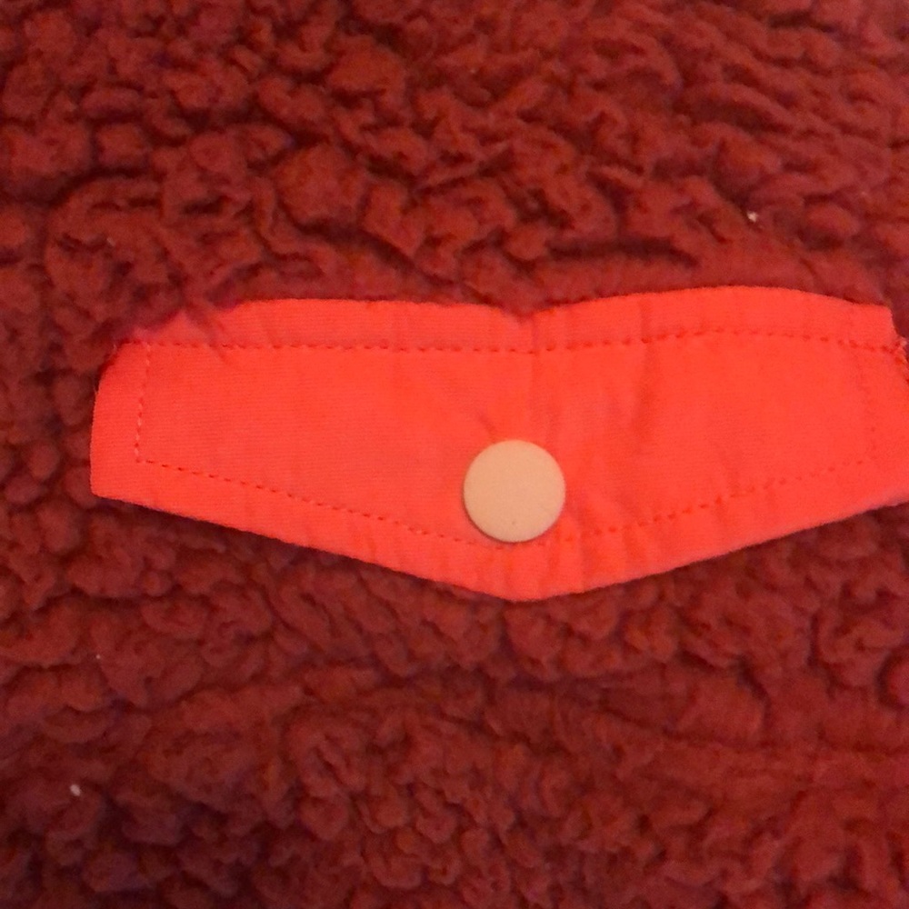 Fuzzy cropped zip up - Picture 2 of 3